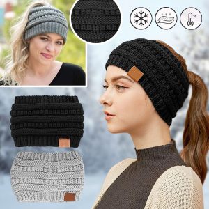 Tamborēta cepurīte ar caurumu | BEANIEHUT