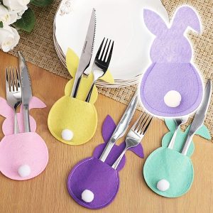 Galda piederumu turētāji Lieldienām | BUNNYCUTLERY