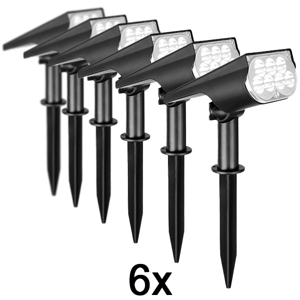6x Āra saules enerģijas prožektors | SPOTIKE