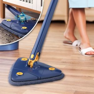 Trijstūra mops - 360° galva, 121 cm kāts, mitrs un sauss | ANGLEMOP